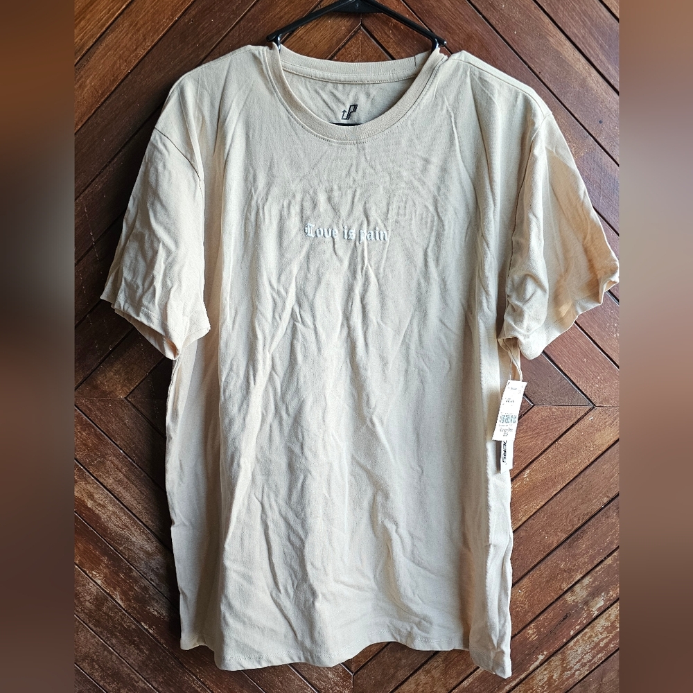 Upstanders Beige Graphic T-Shirt | Size L